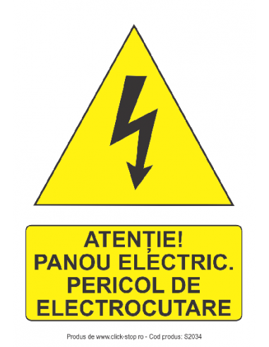 Atenție Panou Electric. Pericol De...
