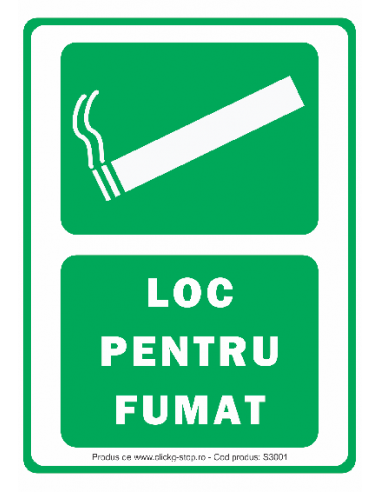 Loc Pentru Fumat - Indicator De...