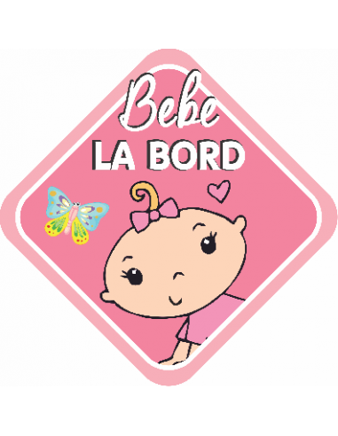 Indicator/semn " Bebe La Bord " Fată...
