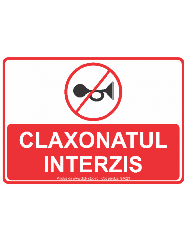 Claxonatul Interzis - Indicator De...
