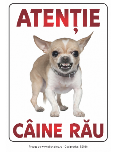 Atenție Câine Rău – Indicator...