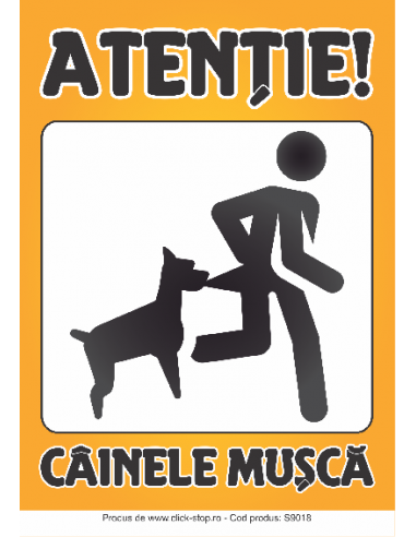 Atenție Câinele Mușcă – Indicator...