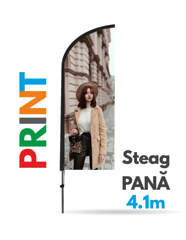 Print Steag Pană / Lacrimă 4.1m