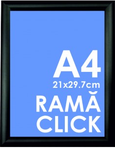 Ramă Click Negru A4 - 21 X...