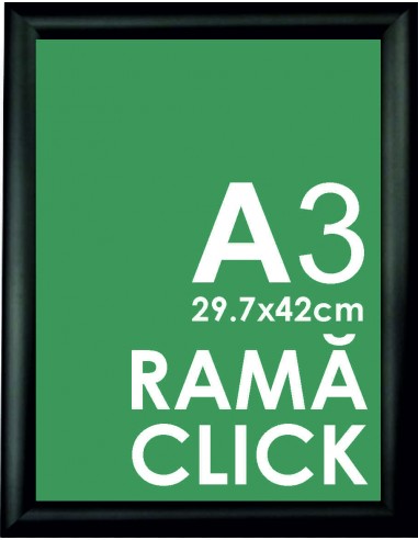 Ramă Click Negru A3 - 297 X 420 Mm Av