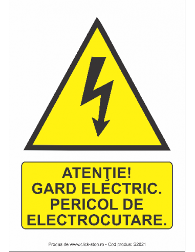 Atenție Gard Electric Pericol De...