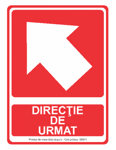 Direcție De Urmat (oblic-stânga) -...